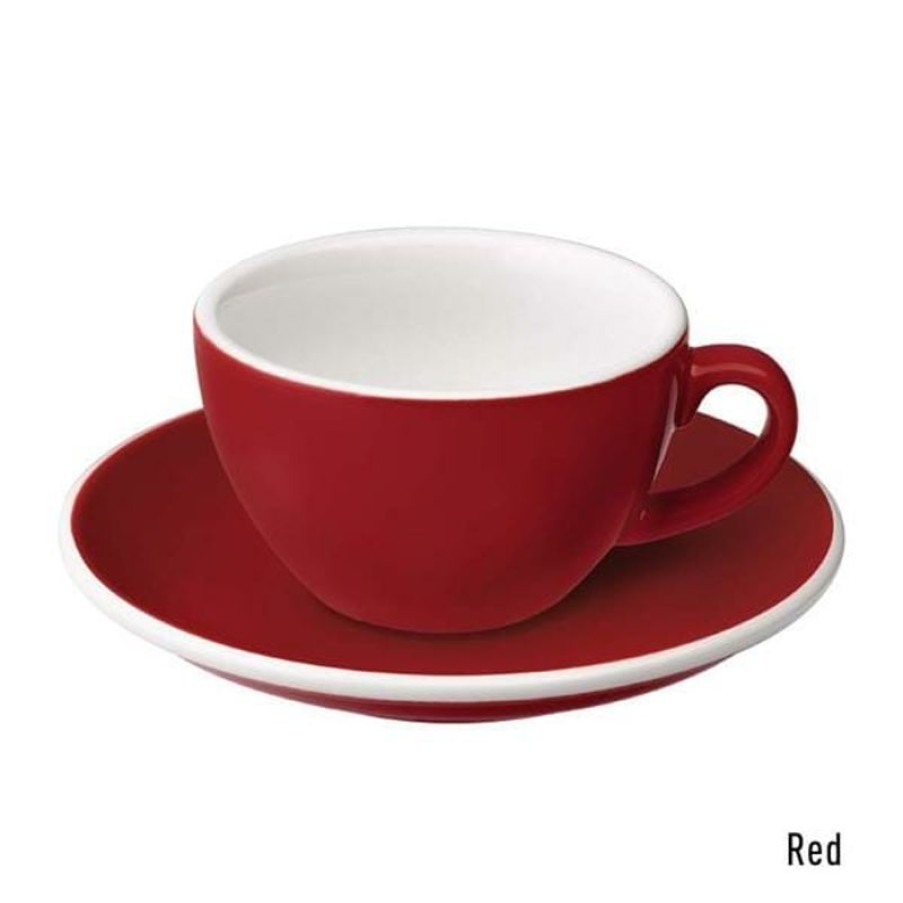 Koffiekopjes Mokken Fabriek | Egg Koffie Kop & Schotel 15 Cl. Rood
