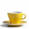 Koffiekopjes Mokken Fabriek | Gardenia Koffiekop En Schotel Licht Geel 18,5 Cl.