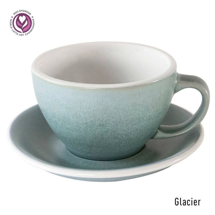 Cappuccino Kopjes Mokken Fabriek | Egg Latte Kop & Schotel 30 Cl. Glacier