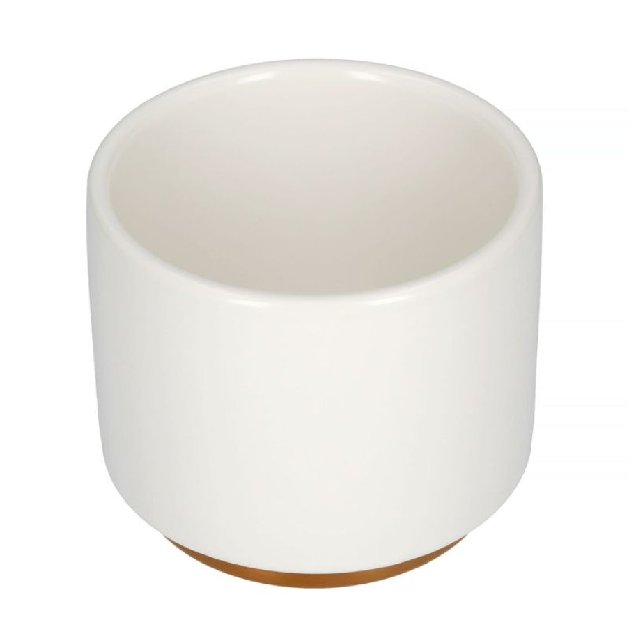 Mokken Mokken Fabriek | Monty Dubbelwandige Cappuccino Beker Wit 19 Cl.