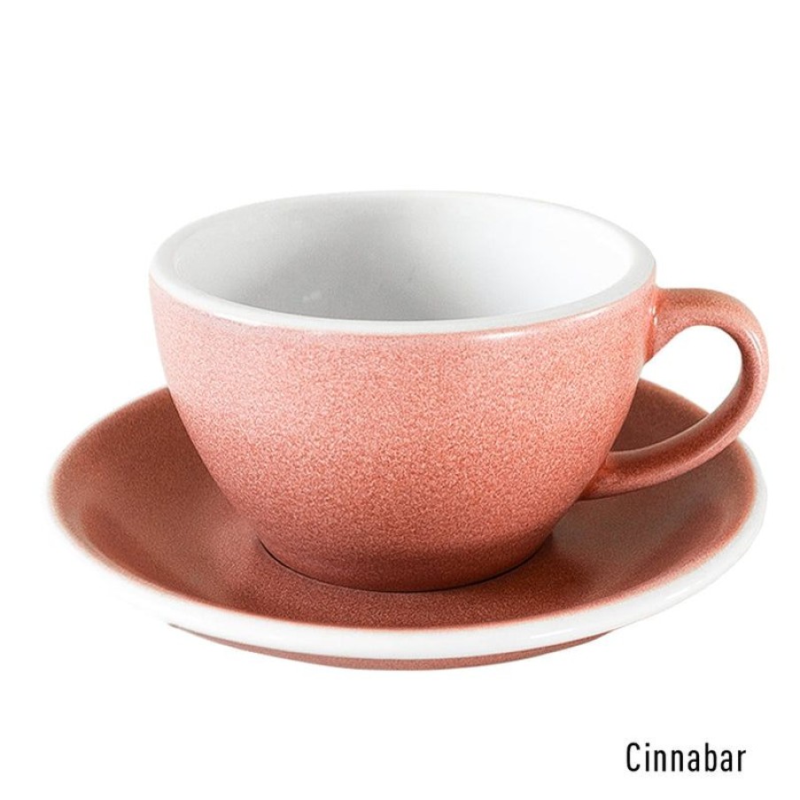 Cappuccino Kopjes Mokken Fabriek | Egg Cappuccino Kop & Schotel 25 Cl. Cinnabar