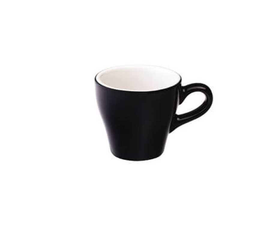Espresso Kopjes Mokken Fabriek | Tulip Espresso Kop 8 Cl. Zwart