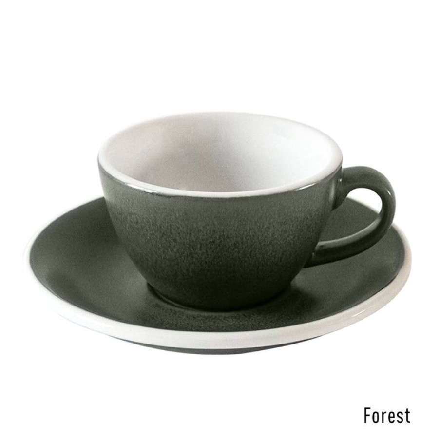 Koffiekopjes Mokken Fabriek | Egg Koffie Kop & Schotel 15 Cl. Forest