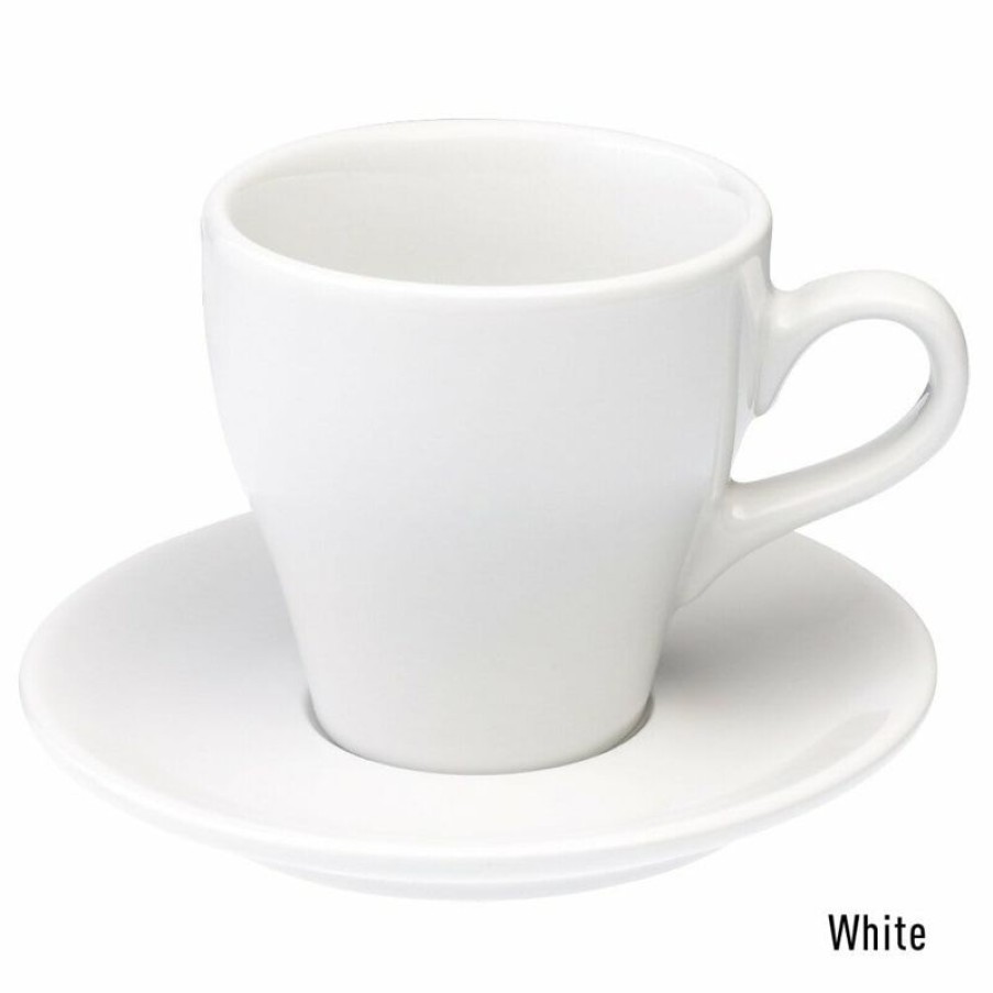 Cappuccino Kopjes Mokken Fabriek | Tulip Cappuccino Kop & Schotel 28 Cl. Wit