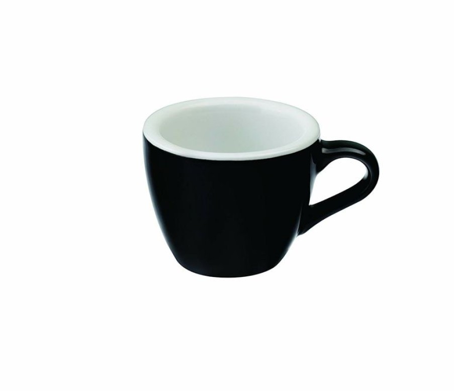 Espresso Kopjes Mokken Fabriek | Egg Espresso Kop 8 Cl. Zwart
