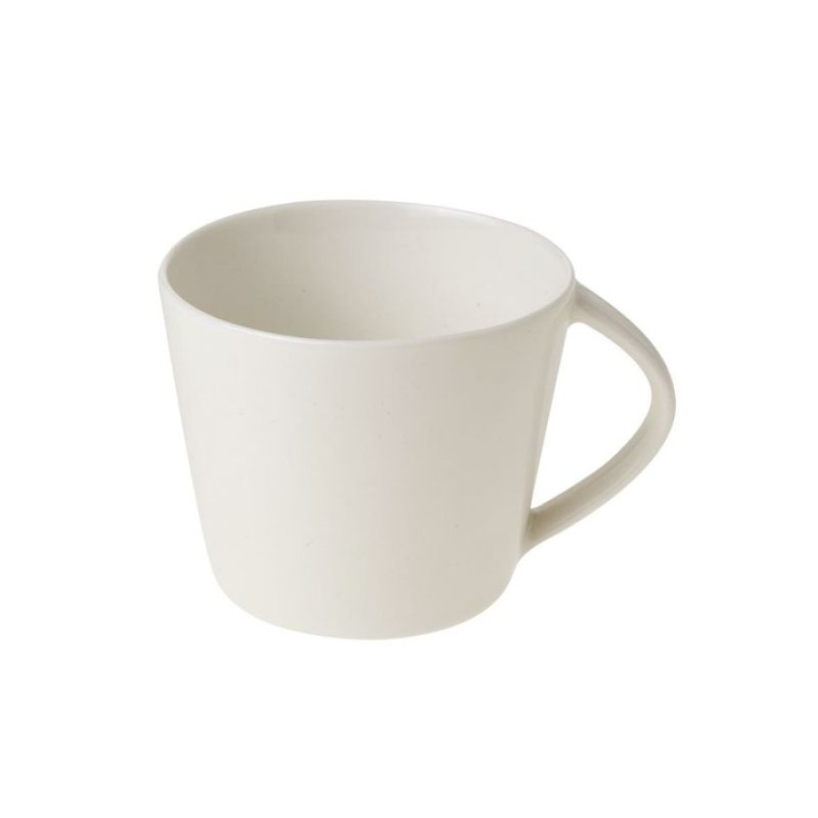 Koffiekopjes Mokken Fabriek | Eva Koffie Kop Roomwit 20 Cl.
