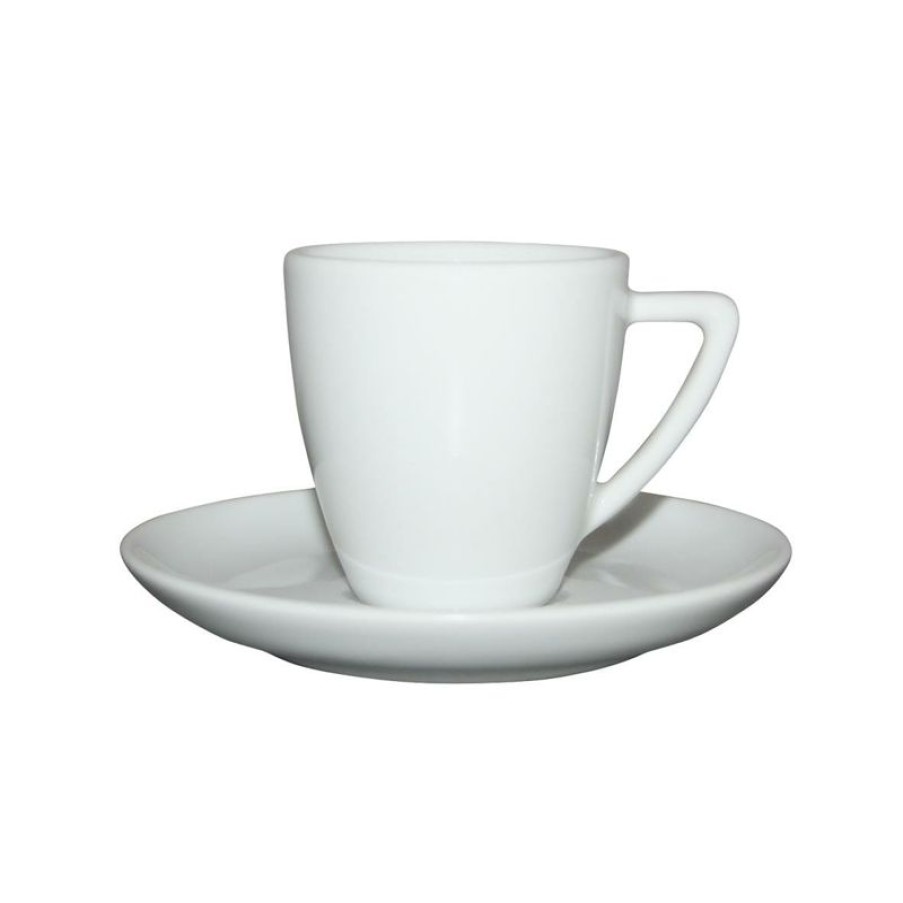 Espresso Kopjes Mokken Fabriek | Classic Espresso Wit 7 Cl. Set