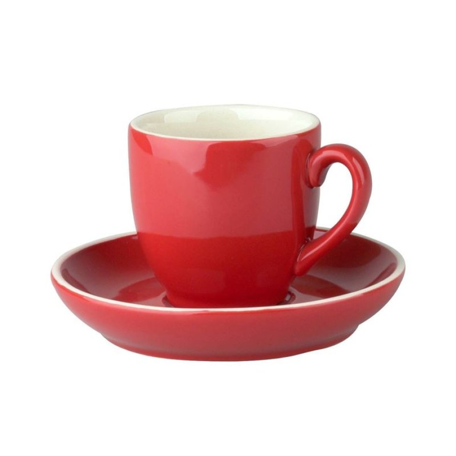Koffiekopjes Mokken Fabriek | Robusta Koffie Rood 15 Cl. Set