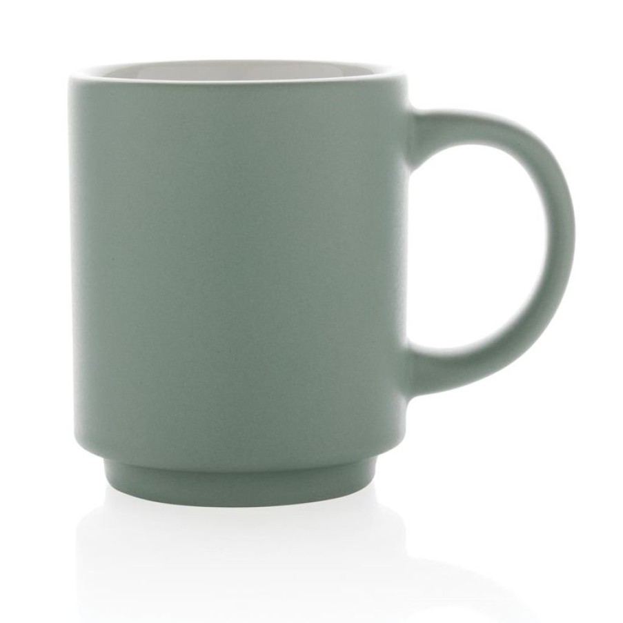 Mokken Mokken Fabriek | Sensy Stapelbare Senseo Mok 18 Cl. Mat Groen
