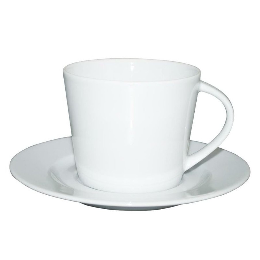 Koffiekopjes Mokken Fabriek | Eva Koffie Wit 20 Cl. Set