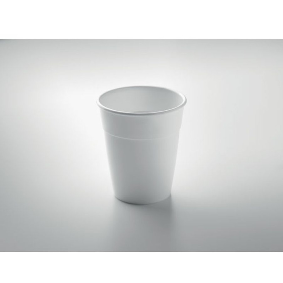 Mokken Mokken Fabriek | Budget Pp Koffiebeker 35 Cl. Wit