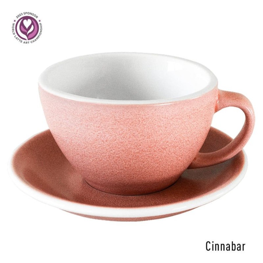 Cappuccino Kopjes Mokken Fabriek | Egg Latte Kop & Schotel 30 Cl. Cinnabar