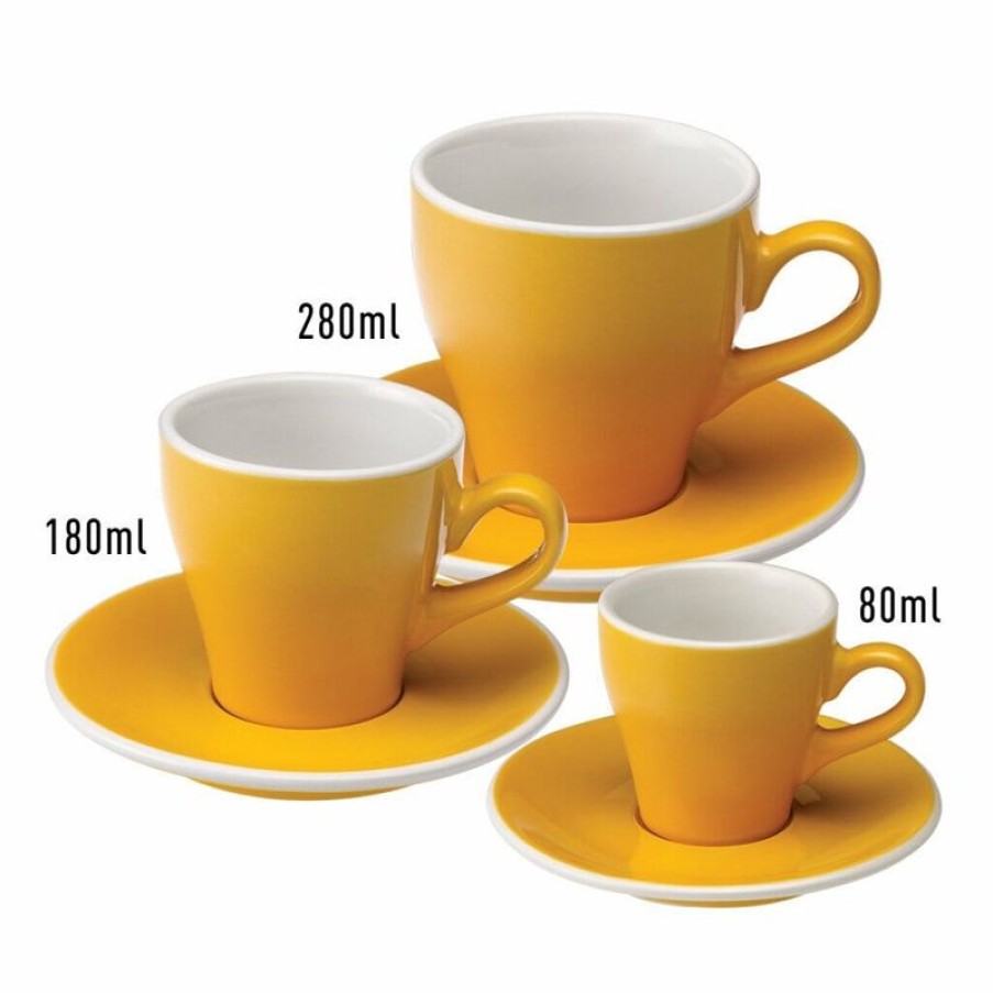 Espresso Kopjes Mokken Fabriek | Tulip Espresso Kop & Schotel 8 Cl. Geel