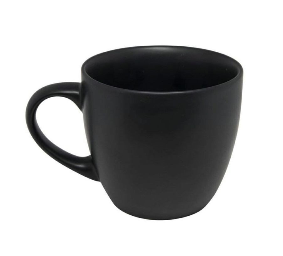 Mokken Mokken Fabriek | Mat Zwarte Lungo Mok 18 Cl