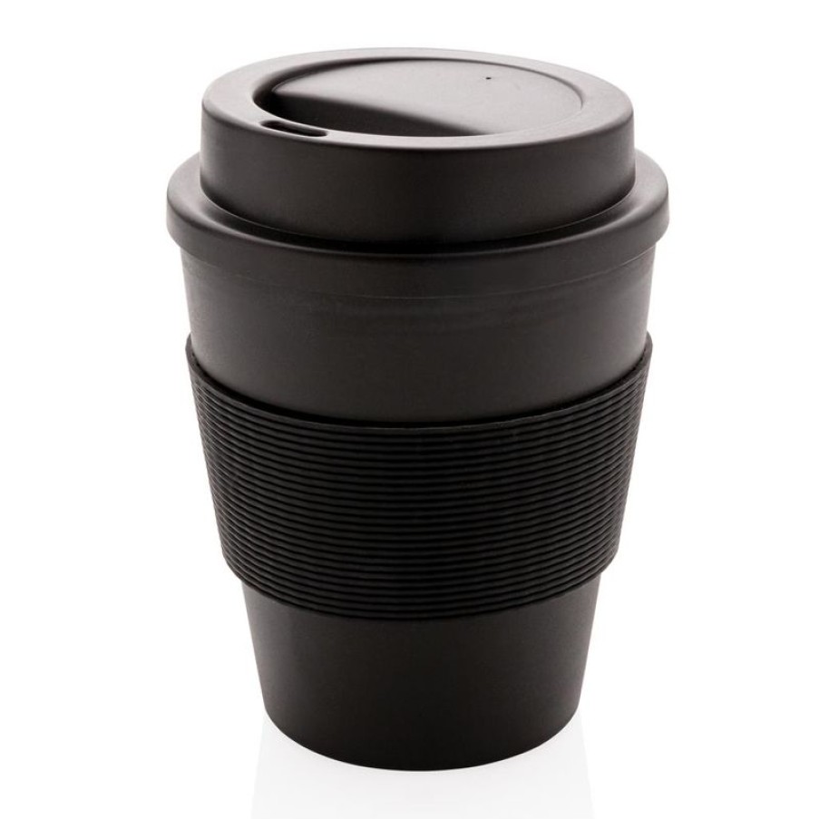 Mokken Mokken Fabriek | Herbruikbare Koffiebeker Pp Zwart 35 Cl.