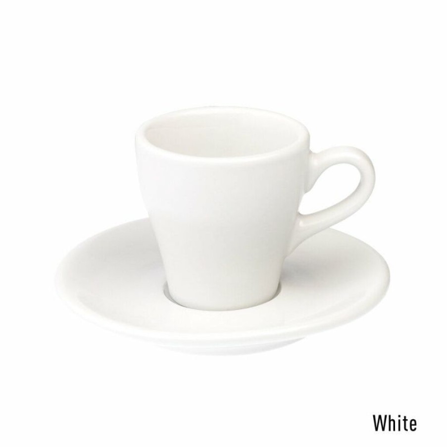 Espresso Kopjes Mokken Fabriek | Tulip Espresso Kop & Schotel 8 Cl. Wit