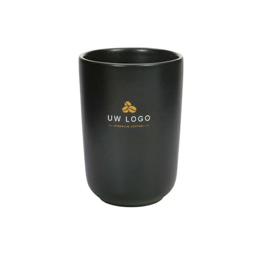 Mokken Mokken Fabriek | Noir Mat Zwarte Espresso Kop 8 Cl.