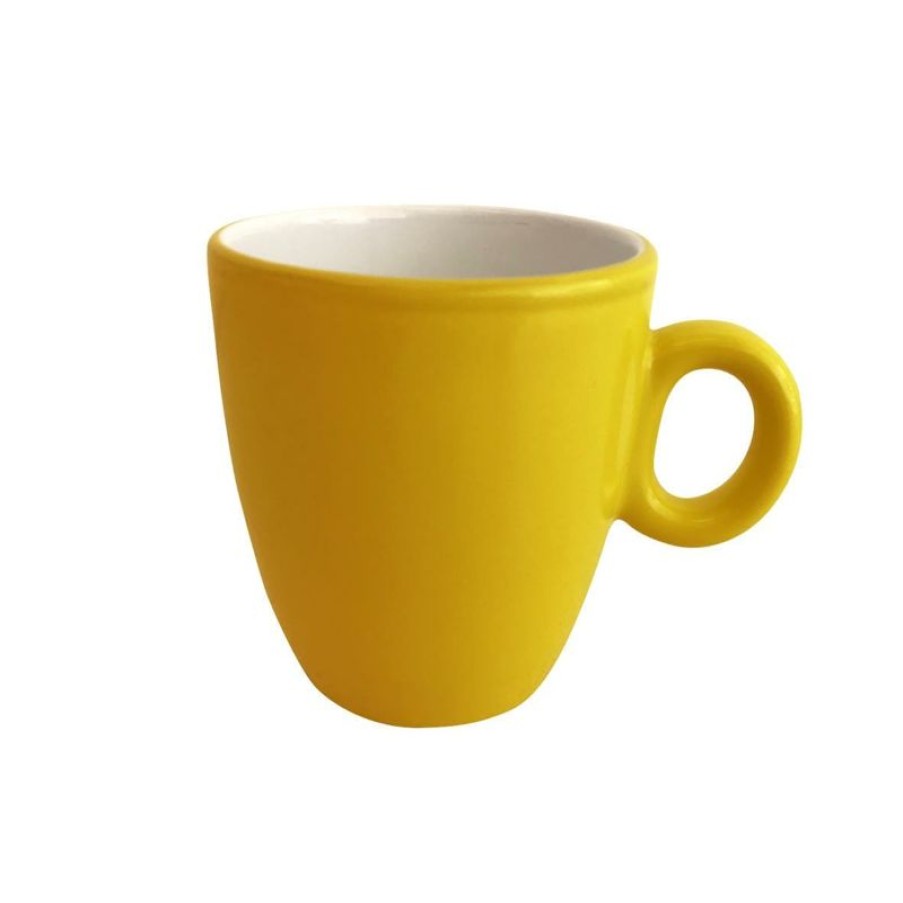 Mokken Mokken Fabriek | Bente Mok Geel-Wit 19 Cl.