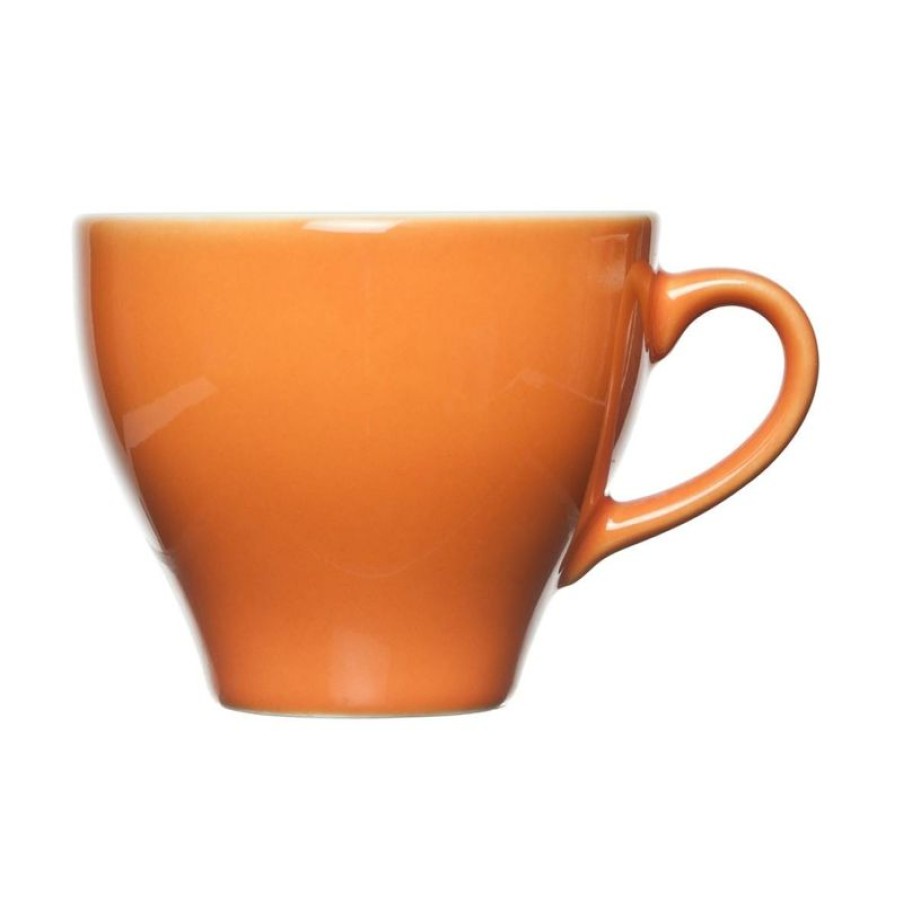 Cappuccino Kopjes Mokken Fabriek | Barista Cappuccino Kop Oranje 20 Cl.