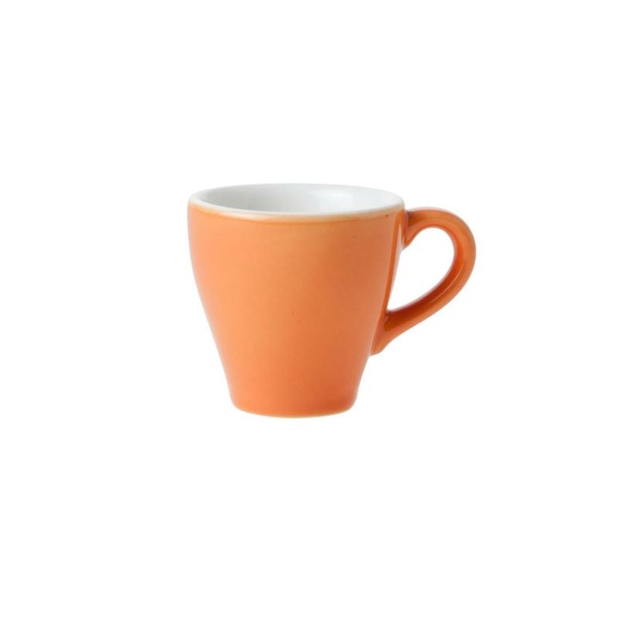Espresso Kopjes Mokken Fabriek | Barista Espresso Kop Oranje 7 Cl.
