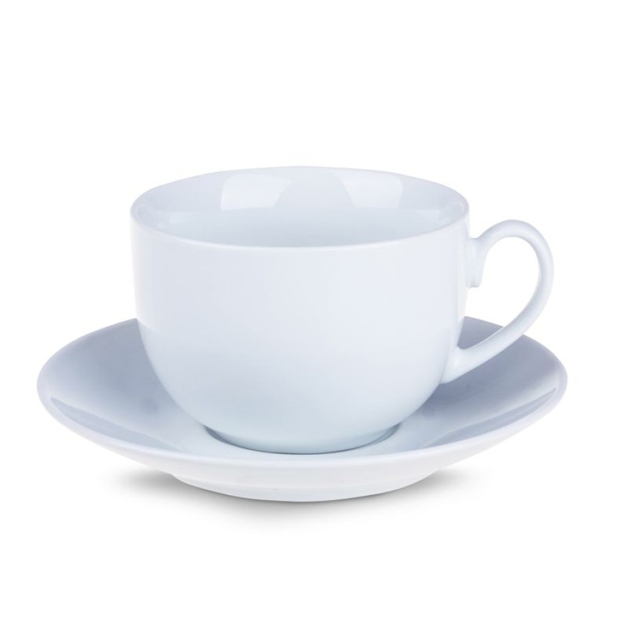 Cappuccino Kopjes Mokken Fabriek | Senora Cappuccino 22 Cl. Wit Set Spoed