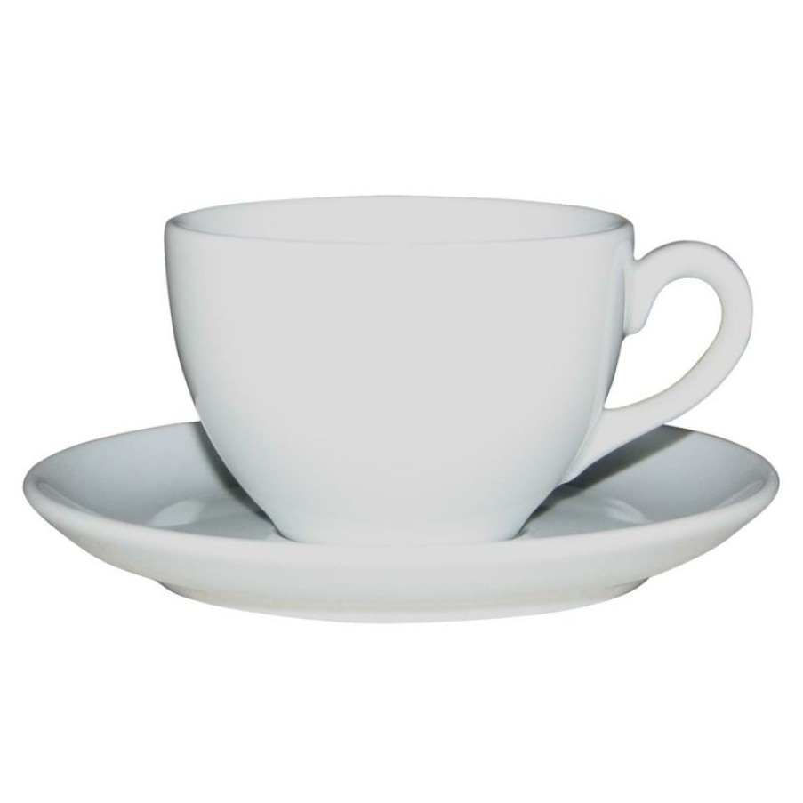 Cappuccino Kopjes Mokken Fabriek | Nana Cappuccino Wit 20 Cl. Set