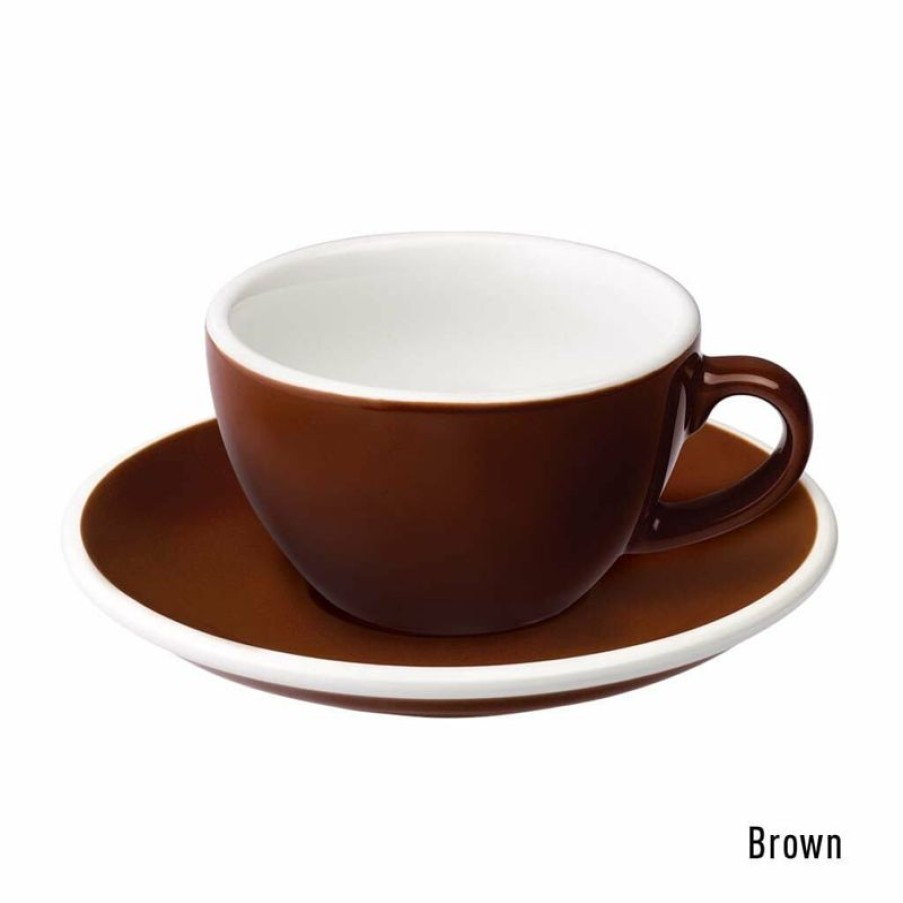 Koffiekopjes Mokken Fabriek | Egg Koffie Kop & Schotel 15 Cl. Bruin
