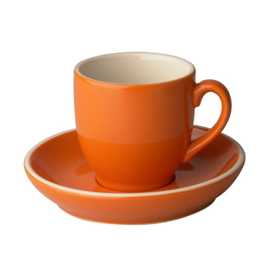 Koffiekopjes Mokken Fabriek | Robusta Koffie Oranje 15 Cl. Set