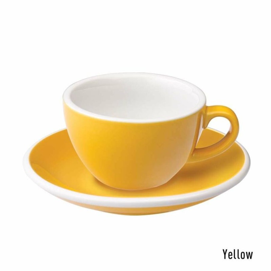 Koffiekopjes Mokken Fabriek | Egg Koffie Kop & Schotel 15 Cl. Geel
