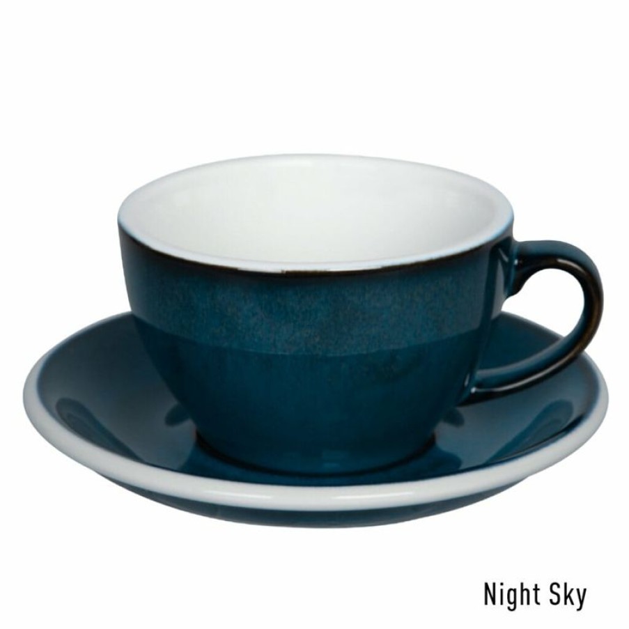 Cappuccino Kopjes Mokken Fabriek | Loveramics Egg - Night Sky Cappuccino Kop & Schotel 25 Cl.