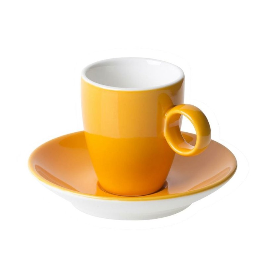 Espresso Kopjes Mokken Fabriek | Bart Espresso Oker 6,5 Cl. Set
