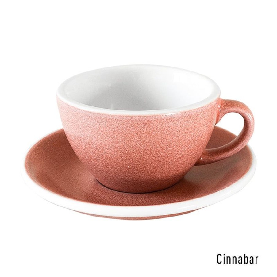 Cappuccino Kopjes Mokken Fabriek | Egg Cappuccino Kop & Schotel 20 Cl. Cinnabar